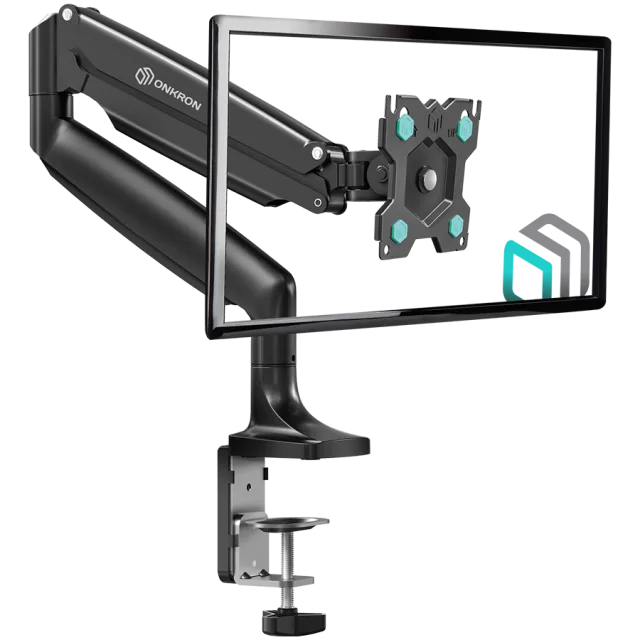 ONKRON Monitor Desk Mount for 13 to 32-Inch LED LCD Flat Monitors up to 9 kg, Black