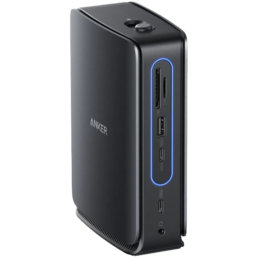 Anker Nano Docking Station (13-in-1, Triple Display, Built-In Removable Hub), SD/TF 3.0 Card Slots, 3x USB-A, 2x HDMI, 1x DP,3.5mm Audio Jack, Ethernet, 2x USB-C