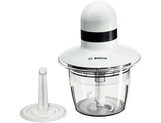 BOSCH sjeckalica 400W, BIJELA, 0.8L, INOX nož, ploča za tučenje vrhnja,SL
