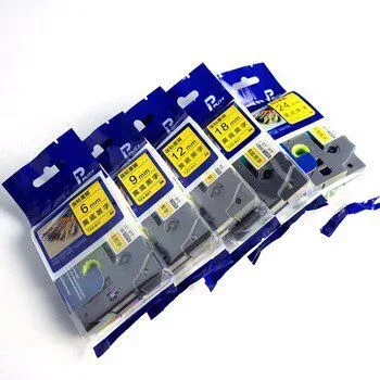 POT  TRAKA TZE231 12mm crno na bijelo