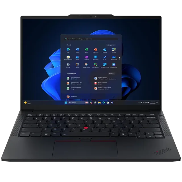 ThinkPad E14 Gen 7, 14" (1920 x 1200) AG, Intel Core 5 210H, 8C up to 3.6GHz, 16GB DDR5, 1TB SSD M.2 PCIe, Cam + Mic, 2x USB 3.2, 1x USB-C, 1x USB-C THB 4, HDMI, Backlit KB, 64Wh, Win 11 Home, 3Yr