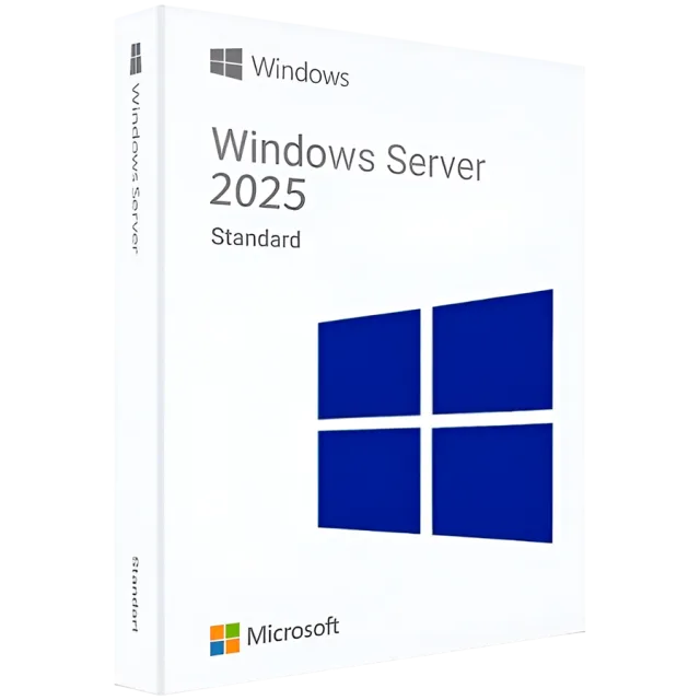 Windows Server 2025 Standard,No Media, WS2022 Std Downgrade w/DVD Media,Multi Lang, Customer Kit