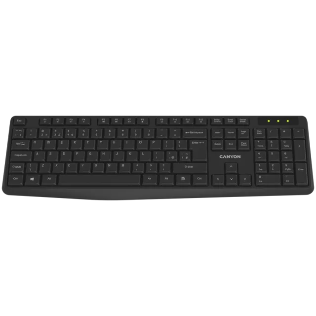 CANYON keyboard KB-W01 Wireless Black