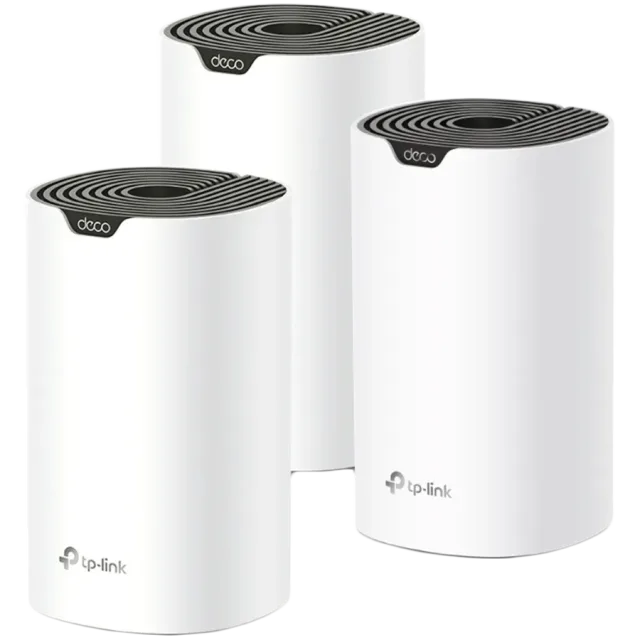 AC1900 Whole Home Mesh Wi-Fi SystemSPEED: 600 Mbps at 2.4 GHz +1300 Mbps at 5 GHzSEPC: 3× Internal Antennas, 3× Gigabit Ports (WAN/LAN auto-sensing)FEATURE: Deco App, Router/AP Mode, IPv6, IPTV, Paren