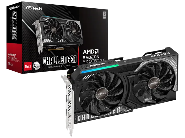 ASROCK VGA RX 9060 XT 16GBChallenger, GDDR6, 128bit2xDP, HDMI