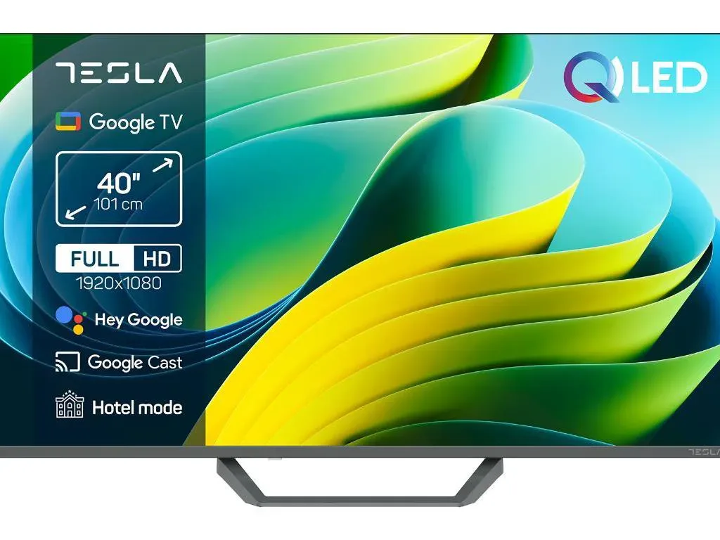 TESLA TV QLED Q40E665GFS FHD  Powered by Google TV HDR HLG  Box zvucnici 2x10W
