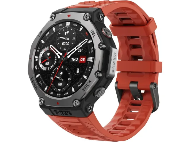 Amazfit T REX 3 Lava 1.5" AMOLED; 27 days battery life; GPS; 100 ATM vodootporan