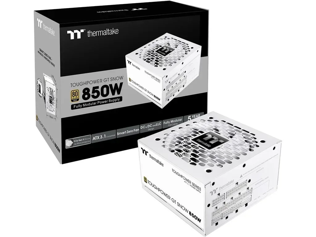 Thermaltake Toughpower GT 850w80+ Gold, full modular,ATX 3.1 native 12V-2x6 connector
