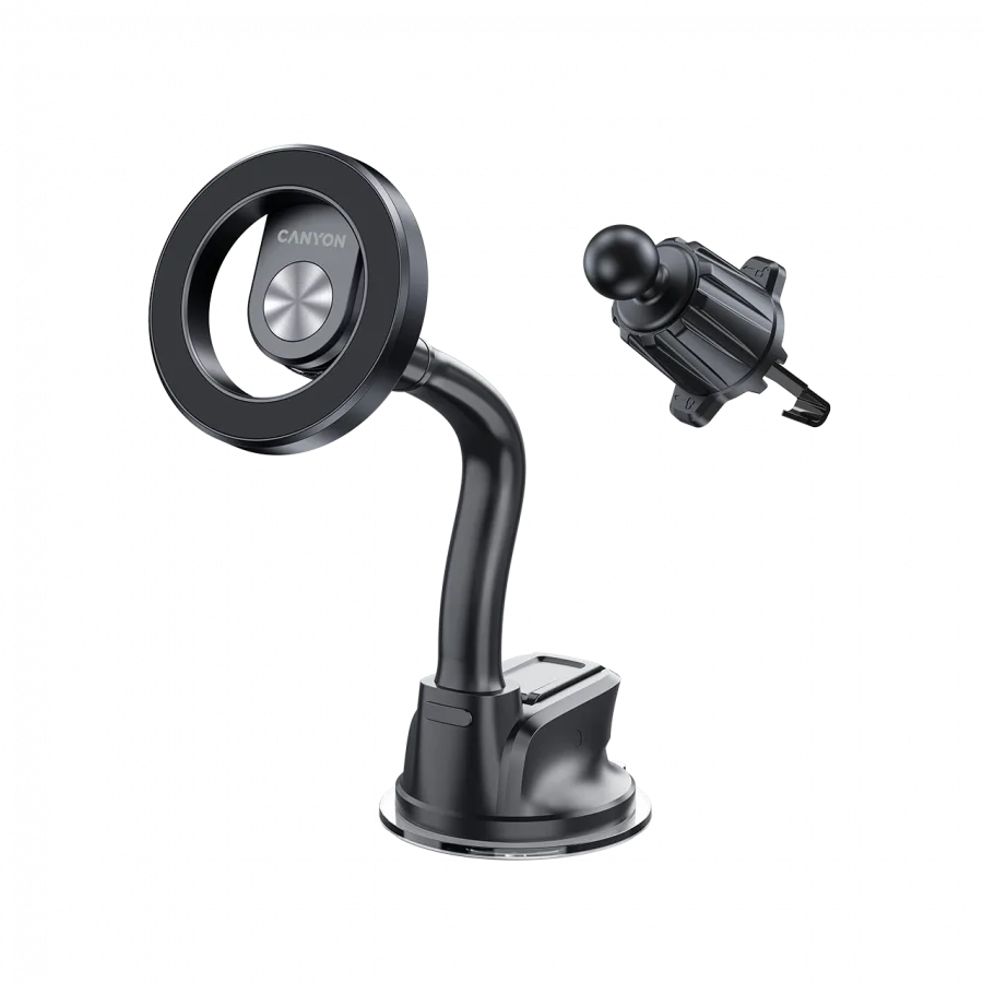CANYON Magnetic car holder OnGrip 12 suction + air vent Black
