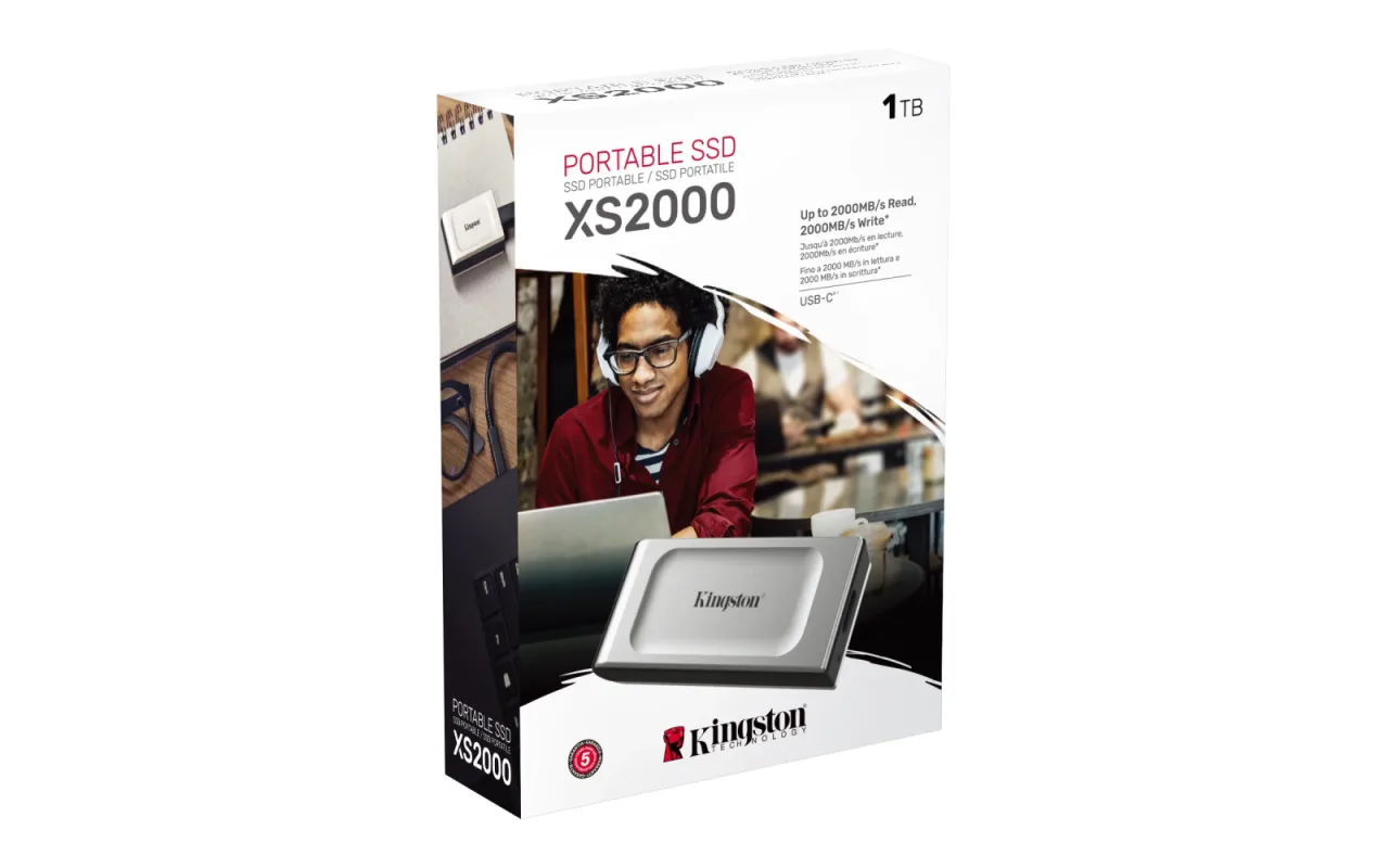 Kingston Ext SSD 1TB USB-CXS2000, R/W:2000/2000MBs